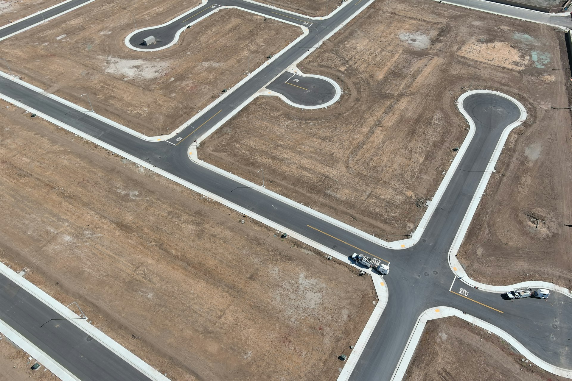 Landimprovements An aerial view of land development